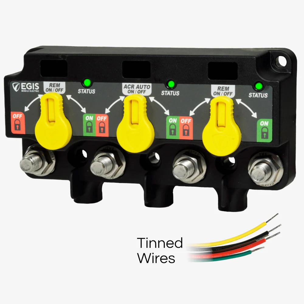 EGIS XD Triple - Flex 2 - (Relay)- (ACR)-(Relay) w/Knobs - Tinned Wires